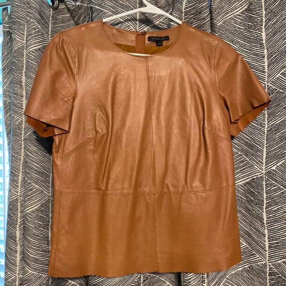 Rachel Zoe leather top
